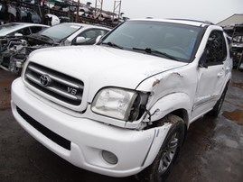 2003 TOYOTA SEQUOIA LIMITED WHITE 4.7L AT 4WD Z18026